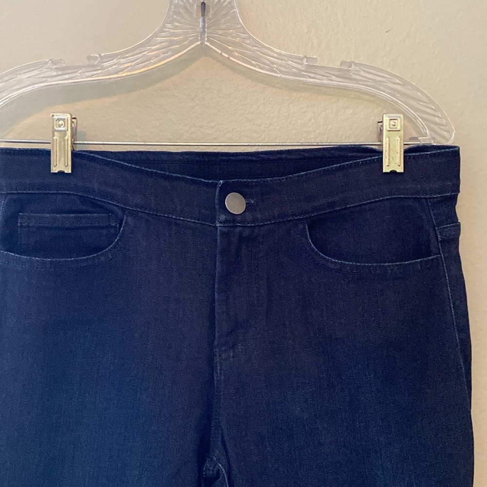 2 Pairs J Jill Dark Denim Zip Up Jeggings Size 4 Tall - Picture 10 of 14